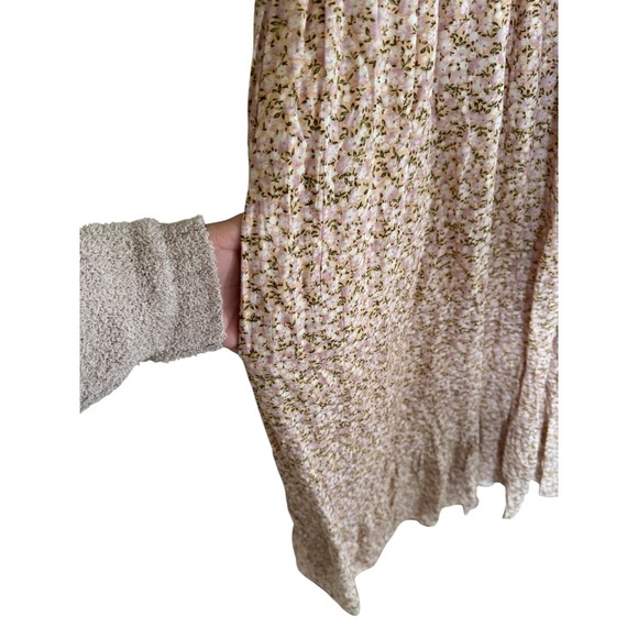 Polagram Floral Off Shoulder Midi Dress Small Pink Spring Summer - Picture 8 of 8